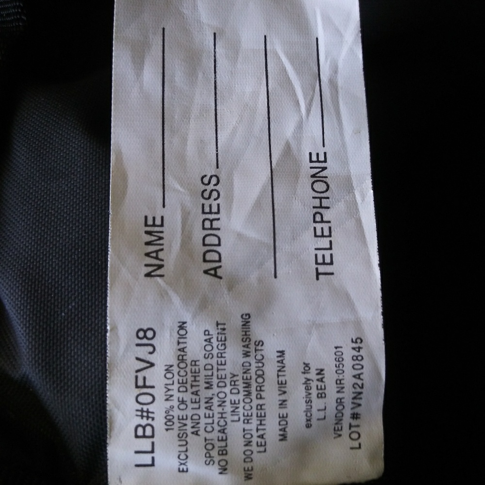 L.L.BEAN CAMERA BAG - BLACK - Picture 7 of 8